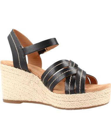 CLARKS SANDALIAS DE CUÑA SABINA STRAP BLACK