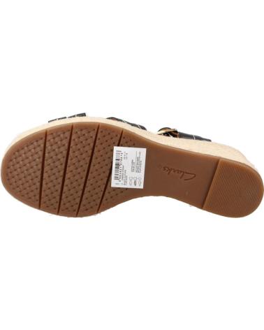 CLARKS SANDALIAS DE CUÑA SABINA STRAP BLACK