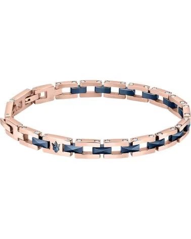 BRAZALETE MASERATI JM422ATZ15 DE ACERO Y DETALLES EN AZUL
