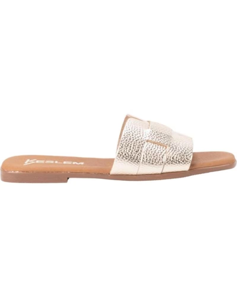 KESLEM 5800 FLAT SANDALS IN GOLD ORO