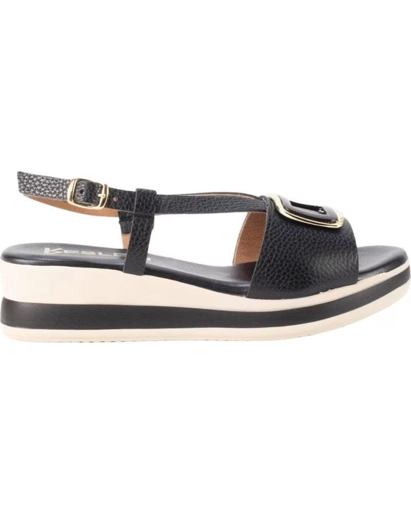 KESLEM 6045 PLATFORM SANDAL NEGRO