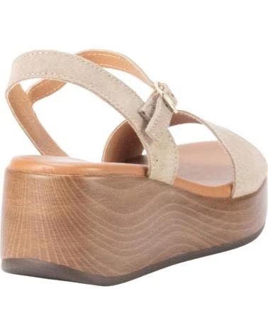 KESLEM WEDGE SANDAL IN BEIGE
