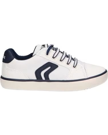 GEOX J155CD J GISLI SNEAKERS WHITE-NAVY C0899