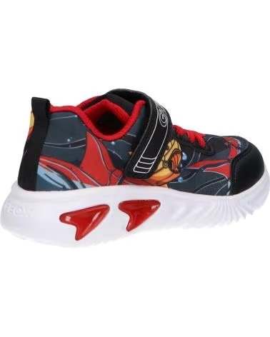 GEOX ZAPATILLAS DEPORTIVAS J ASSISTER CON LUCES J45DZB C0054 BLACK-YELLOW