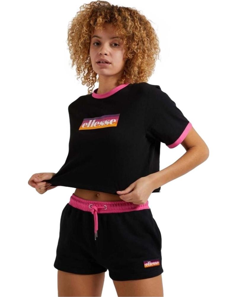 ELLESSE CAMISETA DE MANGA CORTA SGI11072 PARA MUJER NEGRO