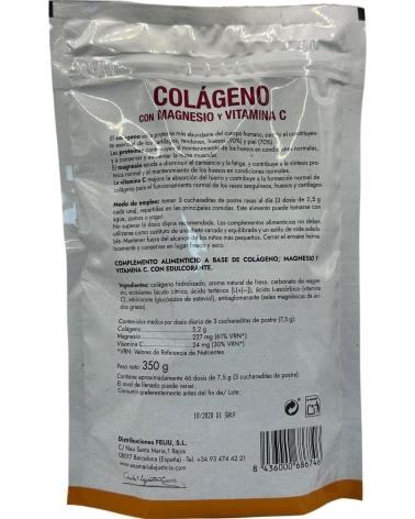 ANA MARIA LAJUSTICIA COLÁGENO CON MAGNESIO Y VITAMINA C POLVO SABOR FRESA 350G