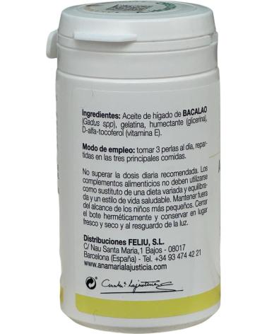 ANA MARIA LAJUSTICIA ACEITE DE HÍGADO DE BACALAO 90 PERLAS