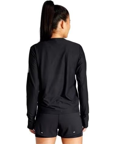 ADIDAS MAGLIA TECNICA A MANICHE LUNGHE DA DONNA NEGRO