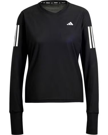 ADIDAS MAGLIA TECNICA A MANICHE LUNGHE DA DONNA NEGRO