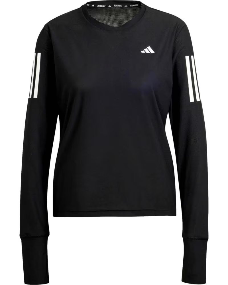 ADIDAS MAGLIA TECNICA A MANICHE LUNGHE DA DONNA NEGRO