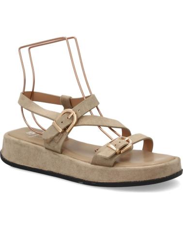 SPORT3PUNTO0 SANDALIAS HG-5684 KAKI CON PLATAFORMA VARIOS COLORES