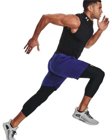 UNDER ARMOUR LEGGINGS SPORTIVI DA UOMO 1361588-001 NEGRO