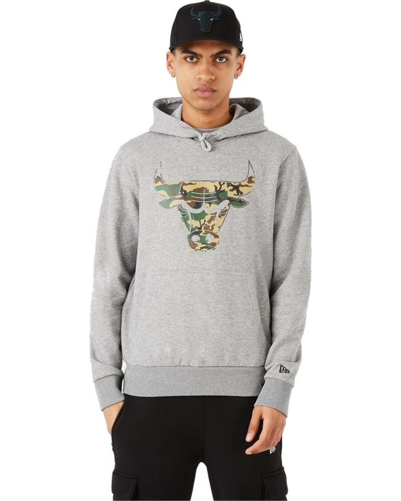 NEW ERA SUDADERA CON CAPUCHA 12869847 GRIS