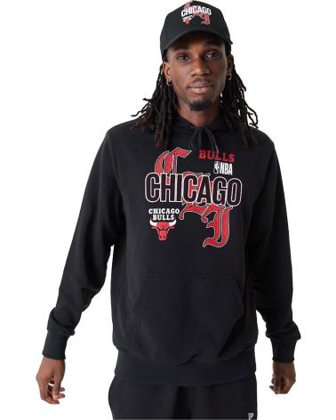 NEW ERA SUDADERA CON CAPUCHA CHICAGO BULLS 60416349 NEGRO