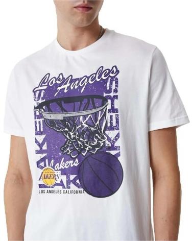 NEW ERA CAMISETA LOS ANGELES LAKERS 60416352 MANGA CORTA BLANCO