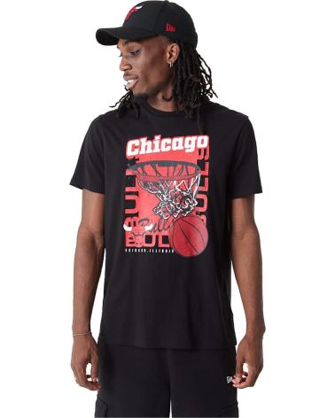 NEW ERA CAMISETA CHICAGO BULLS MANGA CORTA NEGRO