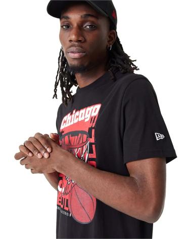 NEW ERA CAMISETA CHICAGO BULLS MANGA CORTA NEGRO