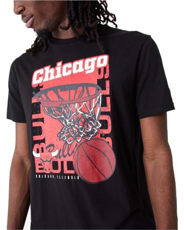 NEW ERA CAMISETA CHICAGO BULLS MANGA CORTA NEGRO