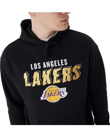 NEW ERA SUDADERA CON CAPUCHA LOS ANGELES LAKERS 60424390 NEGRO