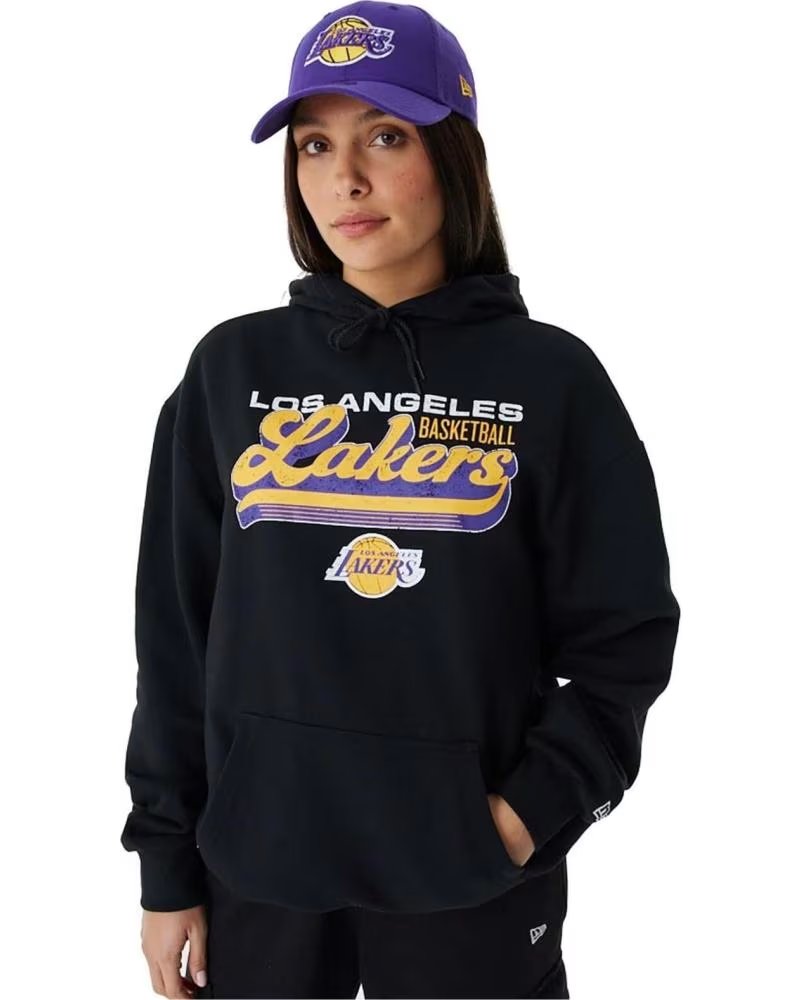NEW ERA LOS ANGELES LAKERS 60424427 KAPUZENPULLOVER UNISEX NEGRO