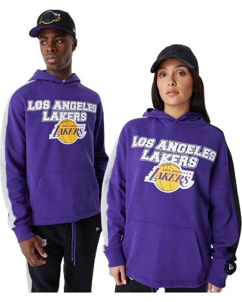 NEW ERA SUDADERA CON CAPUCHA 60424463 EN PARA UNISEX MORADO