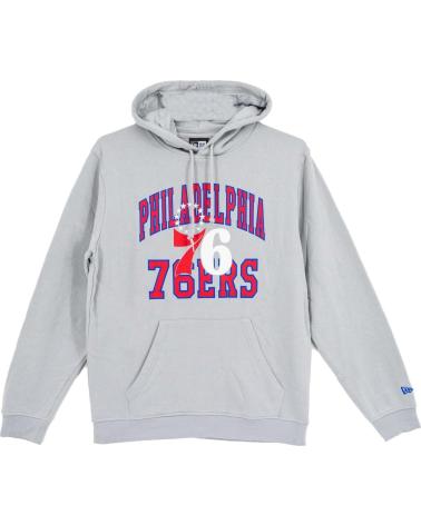NEW ERA SUDADERA CON CAPUCHA PHILADELPHIA 76ERS GRIS