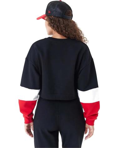NEW ERA SUDADERA CHICAGO BULLS CROP CON BLOQUES DE COLOR MULTICOLOR