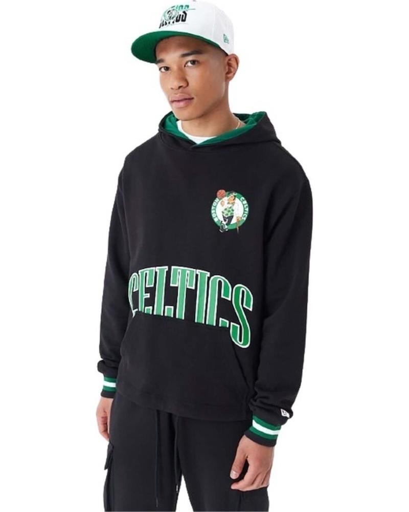 NEW ERA SUDADERA CON CAPUCHA BOSTON CELTICS NEGRO