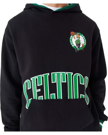 NEW ERA SUDADERA CON CAPUCHA BOSTON CELTICS NEGRO