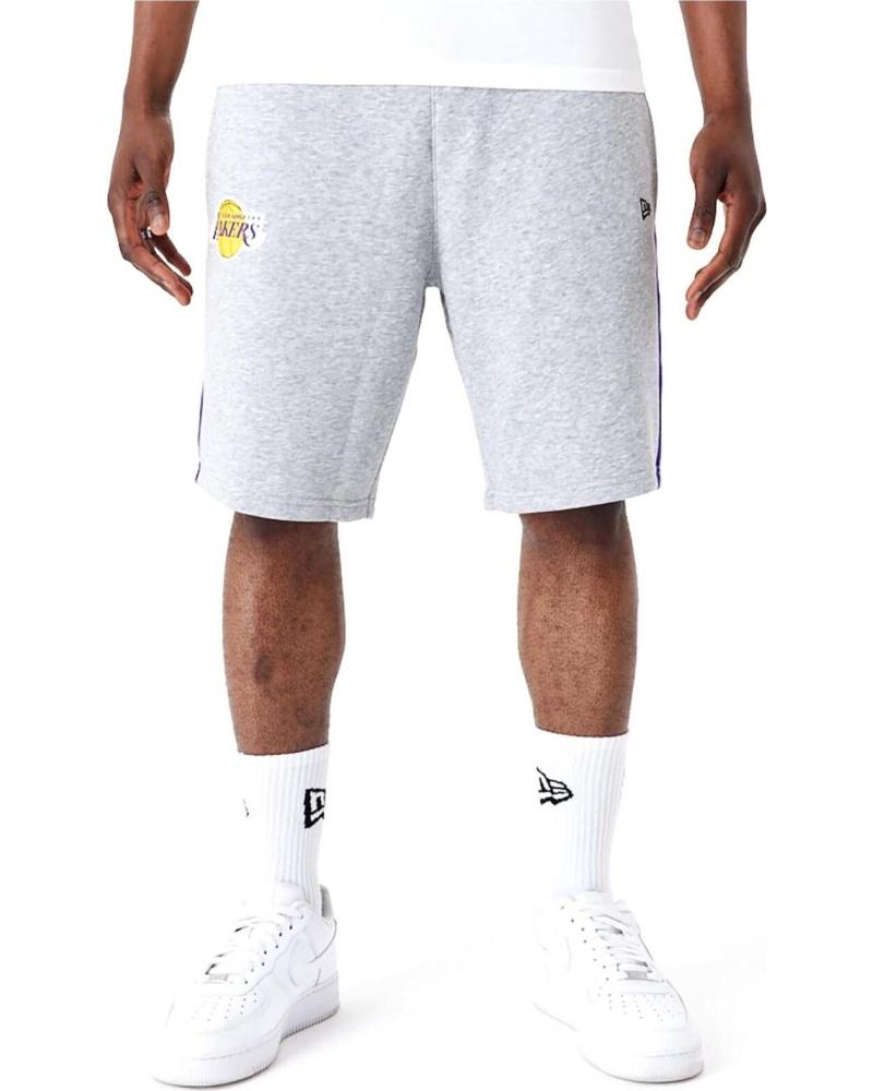 NEW ERA PANTALÓN CORTO LAKERS GRIS