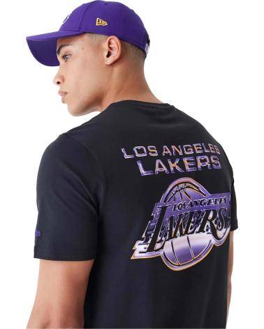 NEW ERA CAMISETA LOS ANGELES LAKERS MANGA CORTA NEGRO