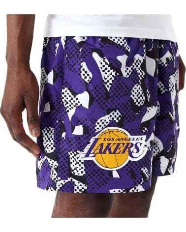 NEW ERA PANTALONCINI LOS ANGELES LAKERS VIOLA MORADO