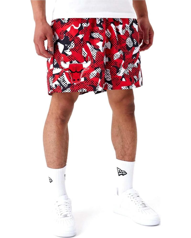 NEW ERA PANTALÓN CORTO 60435493 ESTAMPADO ROJO