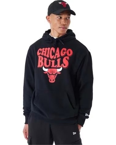 NEW ERA CHICAGO BULLS HOODIE NEGRO