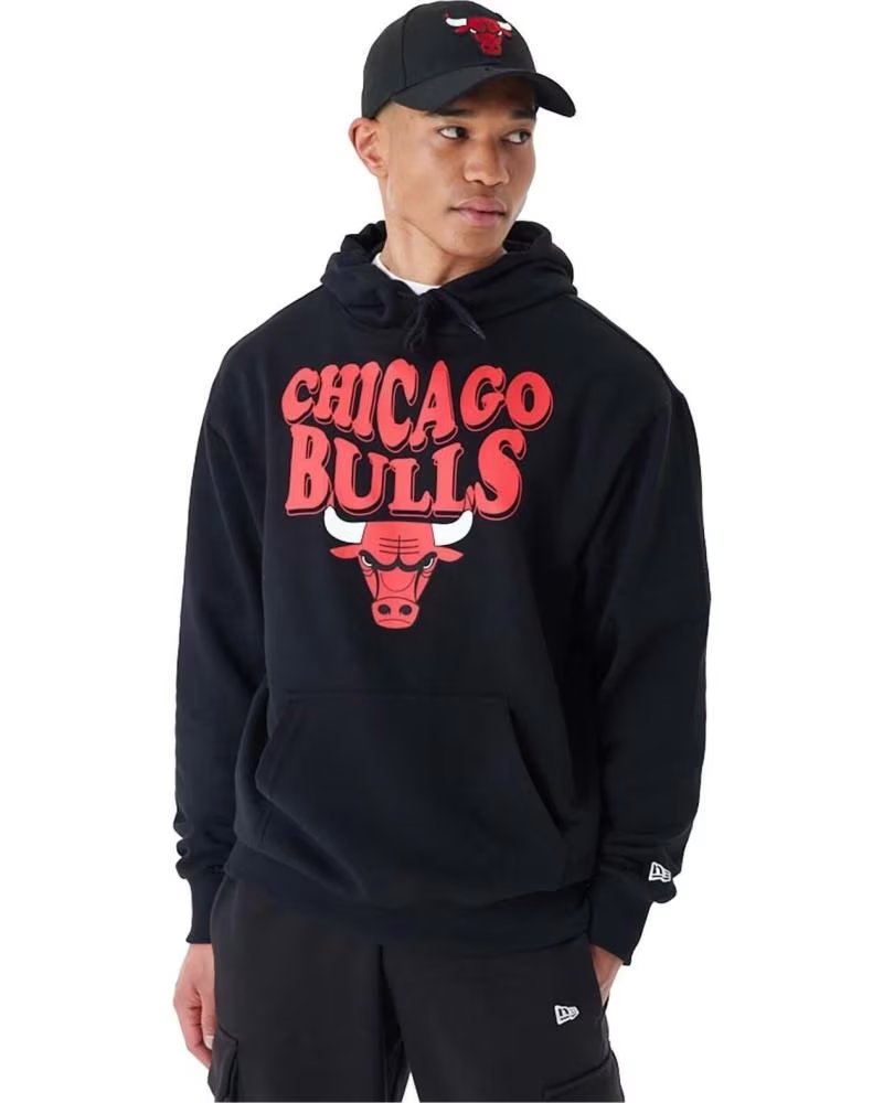 NEW ERA CHICAGO BULLS HOODIE NEGRO
