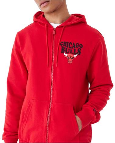 NEW ERA SUDADERA CON CAPUCHA CHICAGO BULLS 60435522 ROJO