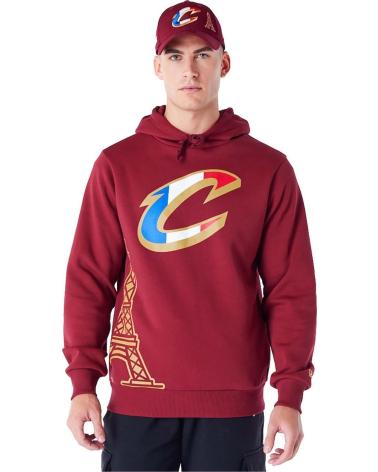 NEW ERA SUDADERA CON CAPUCHA CLEVELAND CAVALIERS ROJO