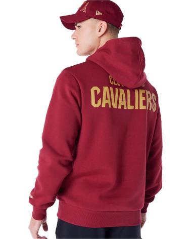 NEW ERA SUDADERA CON CAPUCHA CLEVELAND CAVALIERS ROJO
