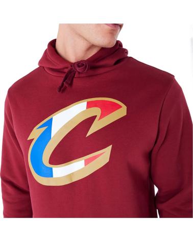 NEW ERA SUDADERA CON CAPUCHA CLEVELAND CAVALIERS ROJO