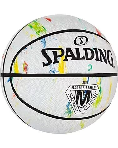 SPALDING PALLONE DA PALLACANESTRO MARBLE SERIES 84397Z BLANCO
