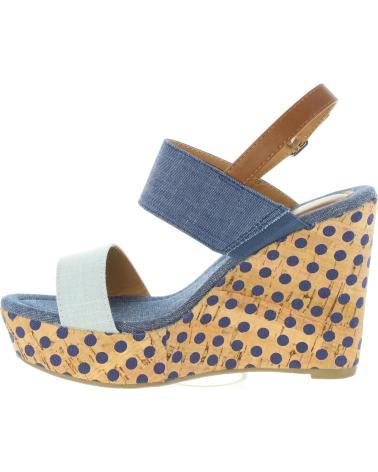 Chaussures compensées pour Femme URBAN 385913-B6600 LIGHT BLUE-BLUE