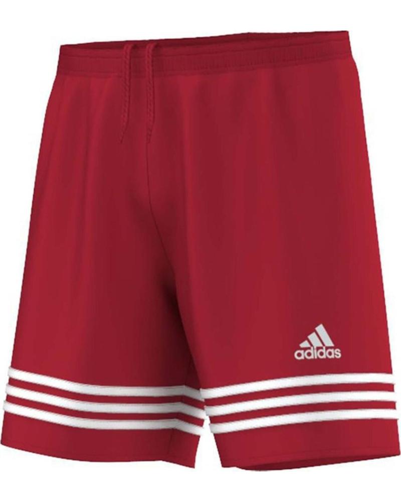 ADIDAS PANTALON CORTO F50631 EN PARA UNISEX ROJO