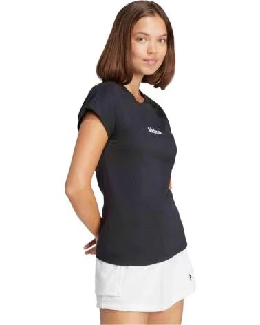 T-SHIRT ADIDAS FEMME MANCHES COURTES JC8238 NOIR BLACK-WHITE