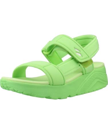 SKECHERS SANDALIAS UNO LITE SUNNY STAND VERDE LIMA LIME