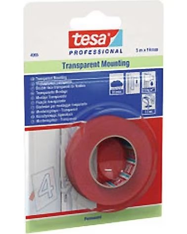 CINTA DE MONTAJE PROFESIONAL TESA TRANSPARENTE MULTICOLOR