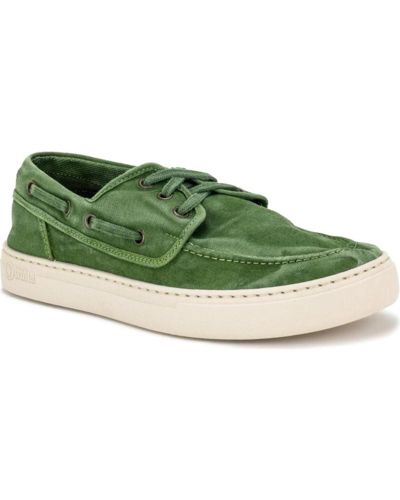 Scarpe per Uomo NATURAL WORLD 50-OLD QUERCIA-NAUTICO ENZ ALT OLIVA