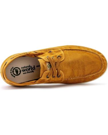 Zapatos de Hombre NATURAL WORLD 303E H - 48 OLD ELBRUS NAUTICO ENZIMATI CUERO