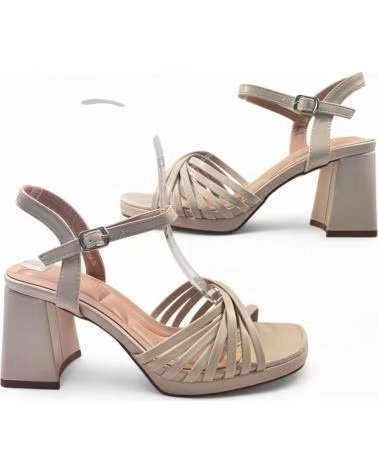 TIMBOS SANDALIA TACON FIESTA DE MUJER 133044 BEIGE