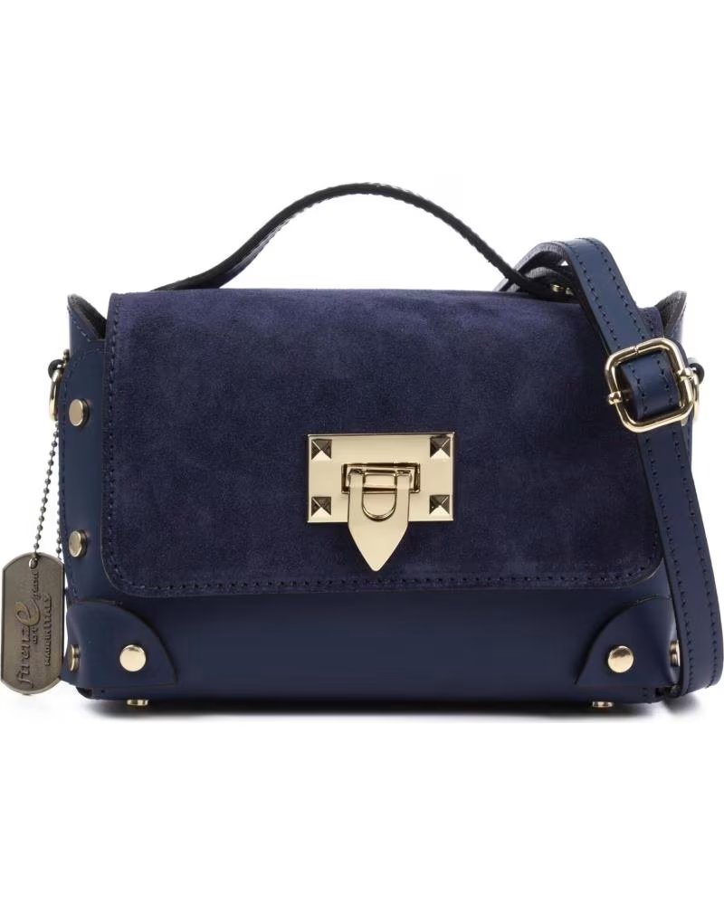 FIRENZE ARTEGIANI BARRALI BOLSO BANDOLERA AZUL MARINO OSCURO