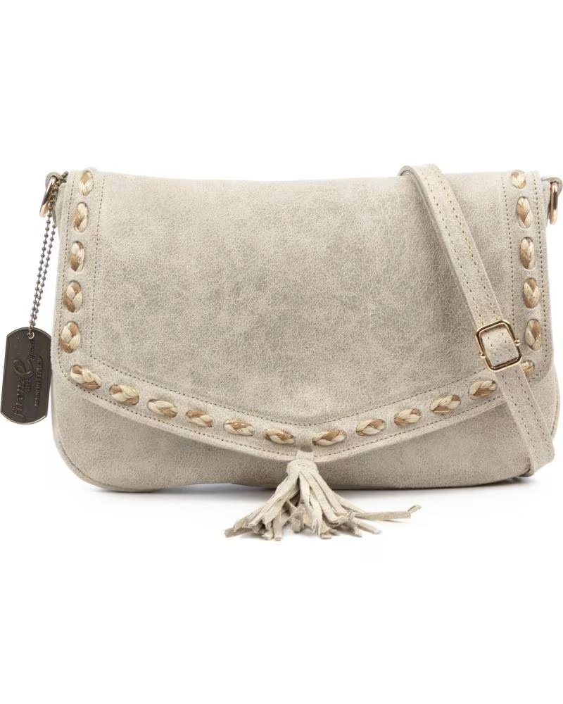 FIRENZE ARTEGIANI BELMONTE BOLSO BANDOLERA BEIGE CLARO